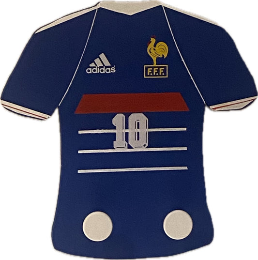 POTE MANTEAU/ DÉCORATION/ MAILLOT DE FOOTBALL VINTAGE FRANCE 98